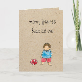 Cartão adoption greeting card