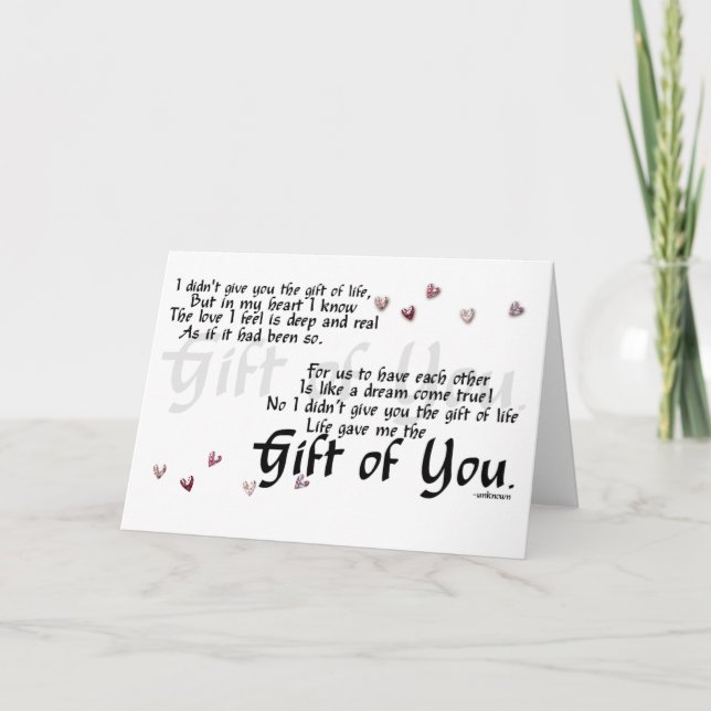 Cartão adoption greeting card (Frente)