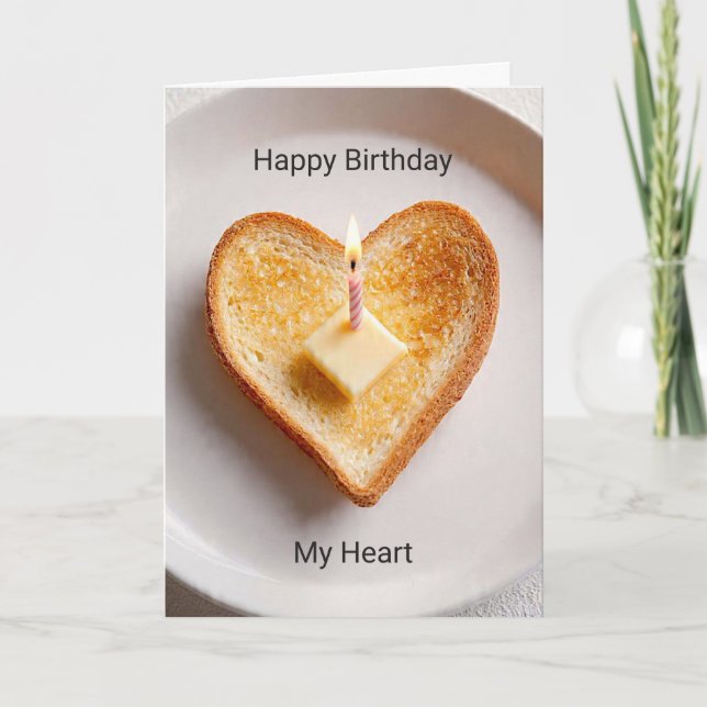 Cartão Adorable Love Birthday Card for Partner (Frente)