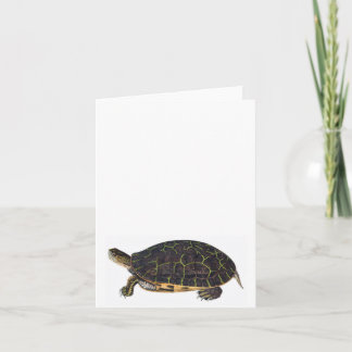 Cartão Adorable turtle note card