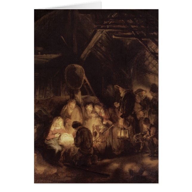 Cartão Adoração dos pastores, 1646 (Frente)