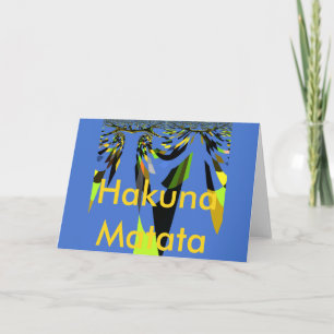 Cartão Adorável Blue African Tribal Motif Pattern Art Imp