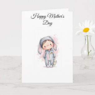 Cartão Adorável do Dia das Mães