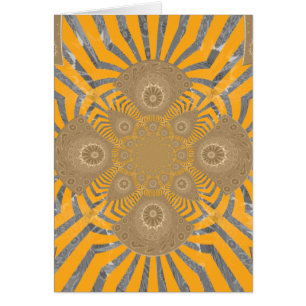 Cartão Adorável Edgy incrível padrão simétrico design