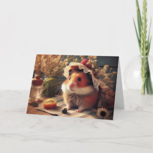 Cartão Adorável Hamster do Meio do Verão