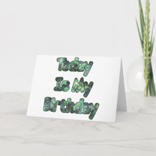 Cartão Adorável hoje é meu aniversário Hakuna Matata.png