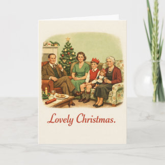 Cartão Adorável Natal - Vintage Divertido