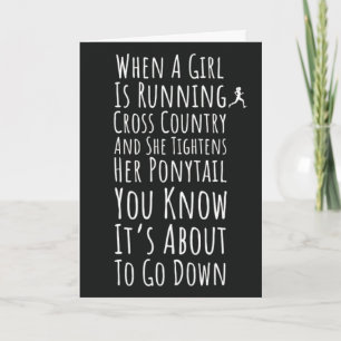Cartão Adornos de corrida cross-country Equipe esportiva 