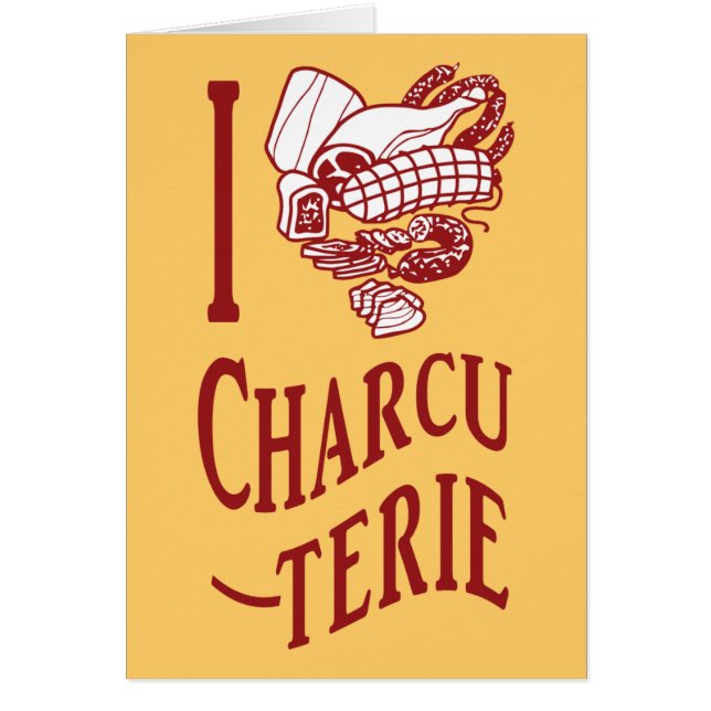 Cartão Adoro Charcuterie (Frente)