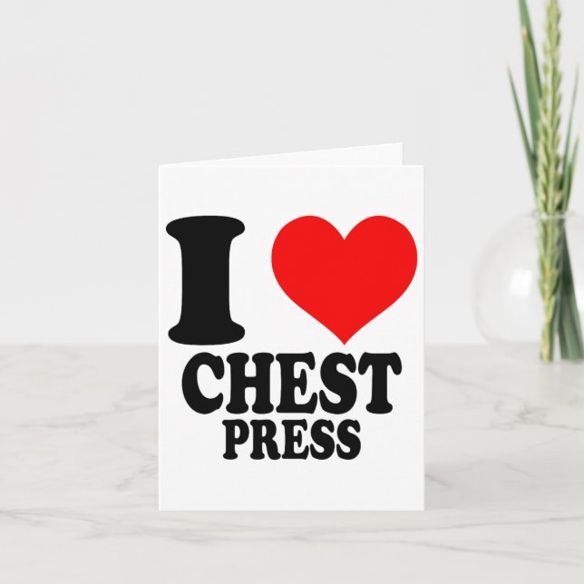 Cartão Adoro Chest Press (Frente)