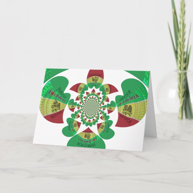 Cartão Adoro Etiópia Caleidoscópio - Arte Massagista (Frente)