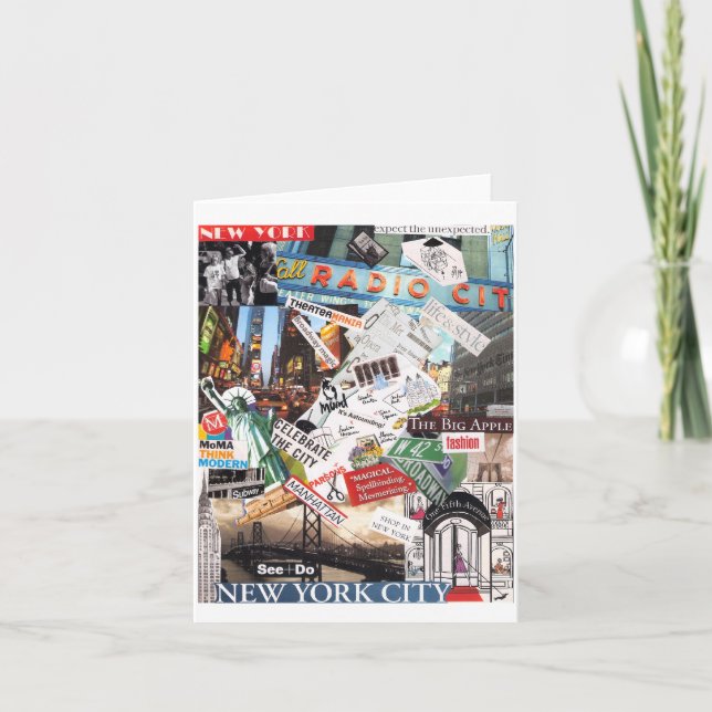 Cartão Adoro o NYC Notecard (Frente)