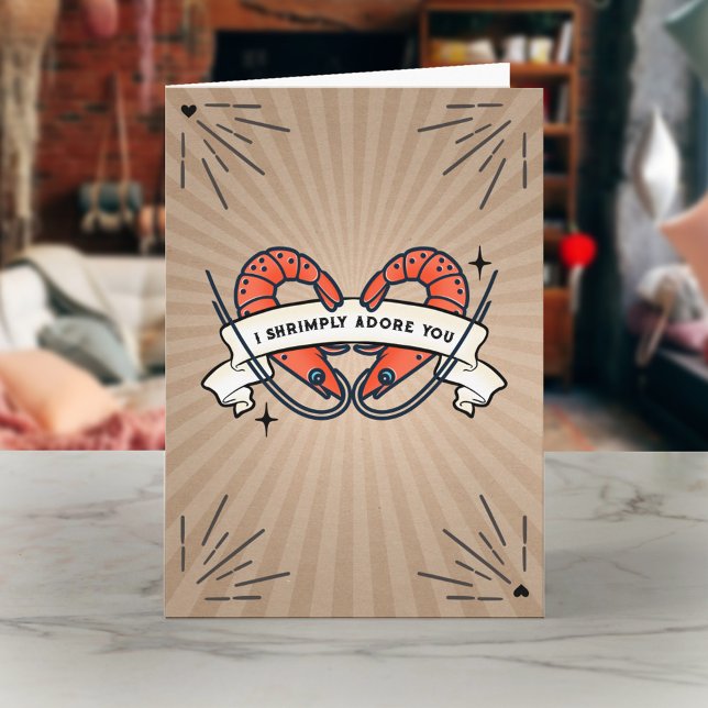 Cartão Adoro Que Você Chegue De Namorados De Tatuagem (Criador carregado)