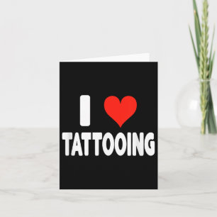 Cartão Adoro Tatuagem - Coração -