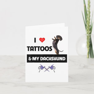 Cartão Adoro Tatuagens E Meu Cachorro Tatuado