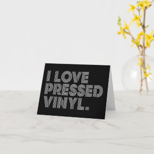 Cartão Adoro Vinil Pressionado