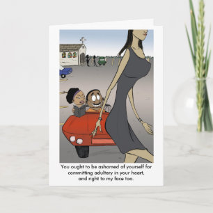 Cartão Adultery no seu coração