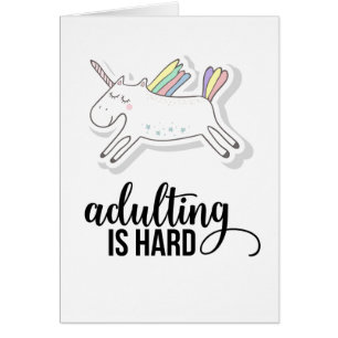 Cartão Adulto é Duro engraçado