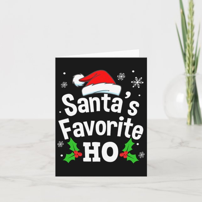 Cartão Adulto Sujo e Divertido Pajama Homens de Natal W (Frente)