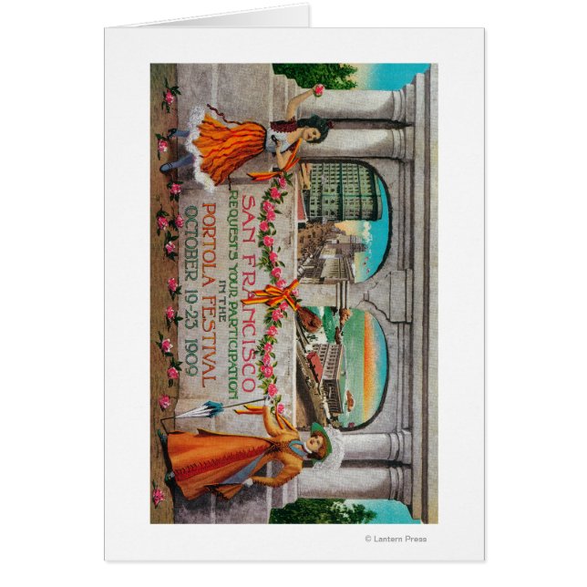 Cartão Advertismo Portola Festival (mulheres) (Frente)