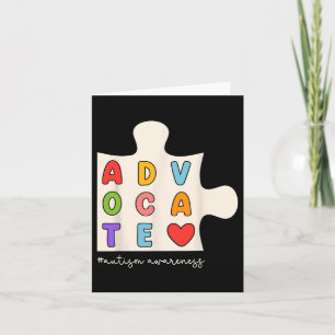 Cartão Advocate Groovy Quebra-cabeça Piece Autismo Cupão 