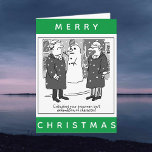 Cartão Advogados Legais e Cartoon Snowman no Natal<br><div class="desc">Cartão de Natal Legal. Um cartão de Natal com um desenho engraçado com advogados e um boneco de neve. Design de cartão para advogados,  solicitadores,  empresas legais ou advocacia e profissão jurídica. Um cartão de Natal engraçado para personalizar com seus próprios detalhes e enviar no Natal.</div>