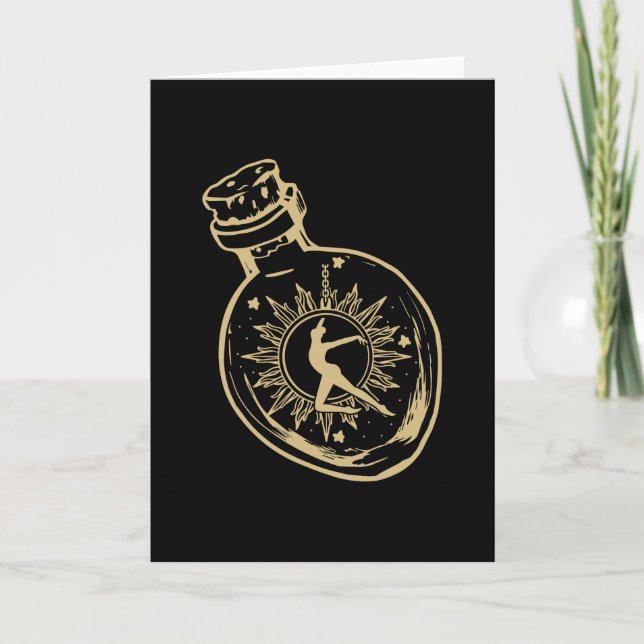 Cartão Aerial Hoop Yoga Aerialista (Frente)