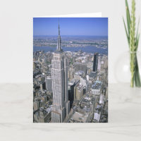 Aerial view of the Empire State Building and