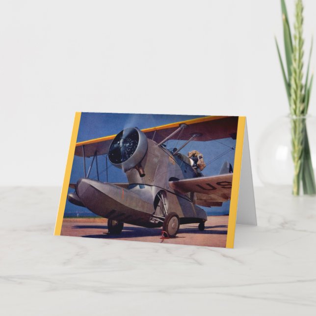 Cartão Aeronave Grumman F-2 de 1939 (Frente)