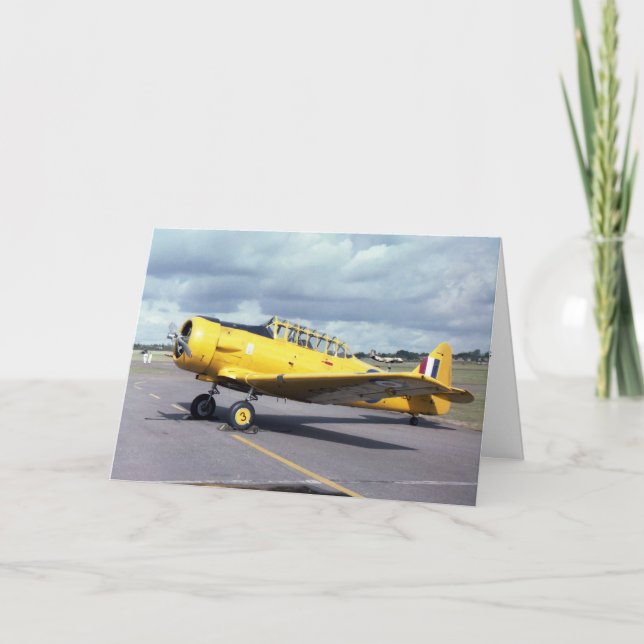 Cartão Aeronaves de Harvard (Frente)