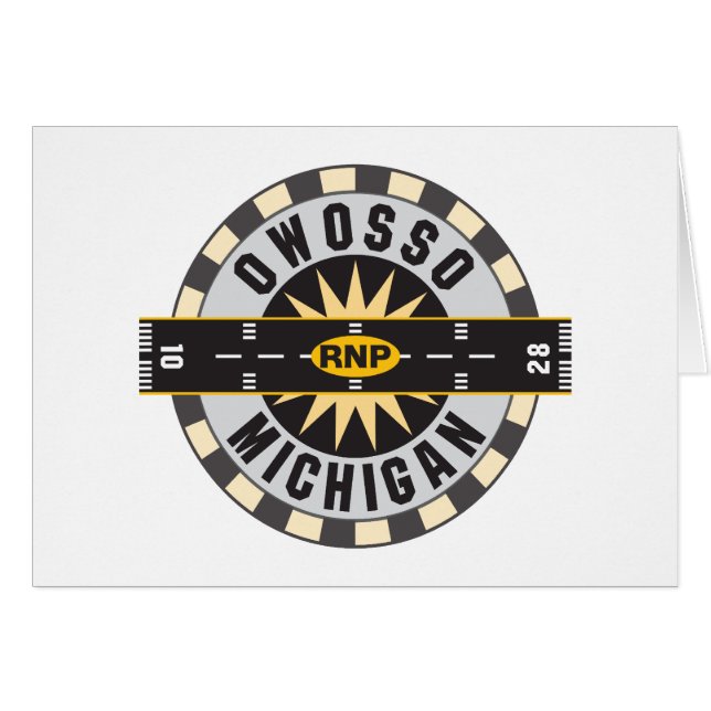 Cartão Aeroporto de Owosso, MI RNP (Frente Horizontal)