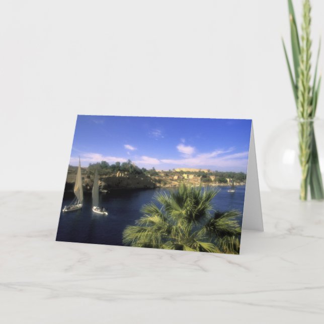 Cartão AF, Egypt, Upper Egypt, Aswan. River Nile, (Frente)