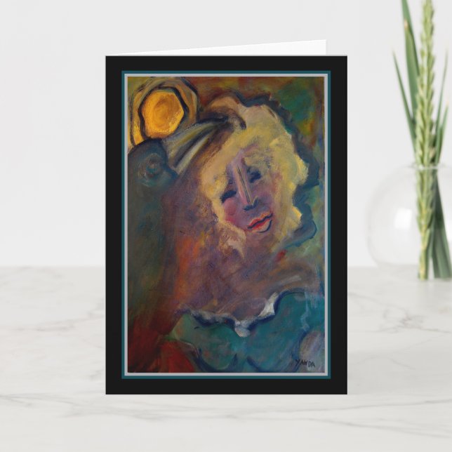 Cartão Affection of Raven - Original Art Greeting Card (Frente)