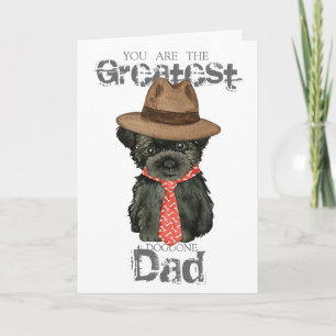 Cartão Affenpinscher Dad