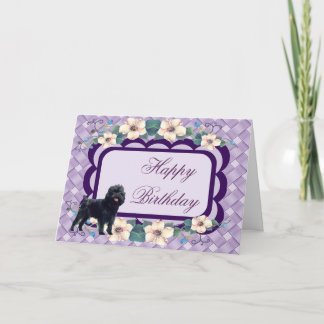 Cartão Affenpinscher Happy Birthday Card