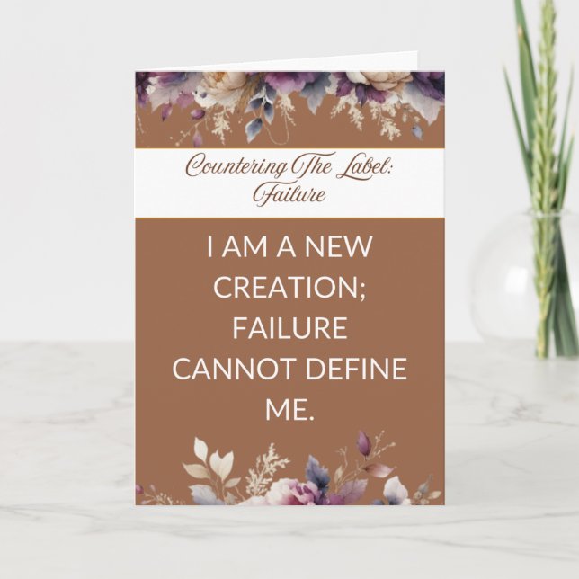 Cartão Affirmation card mental wellness for her - health (Frente)