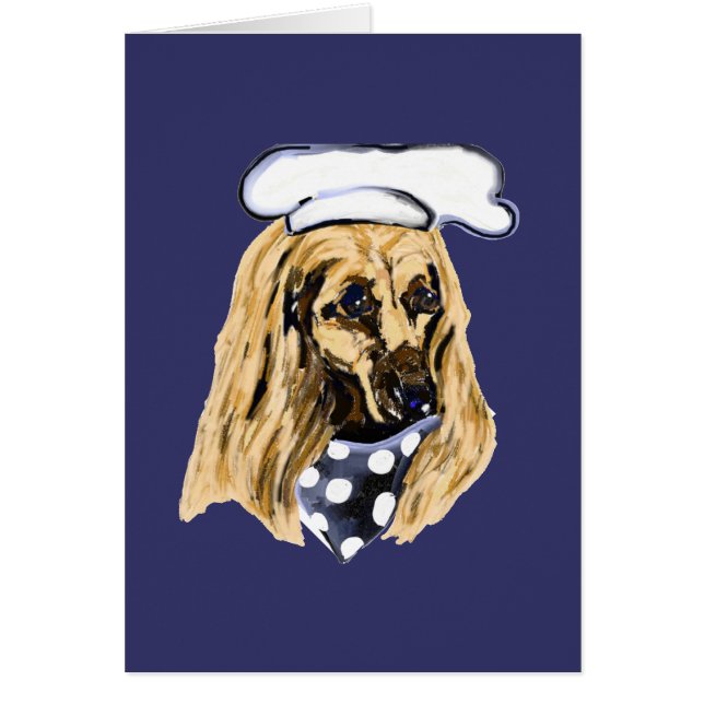 CARTÃO AFGHAN HOUND (Frente)