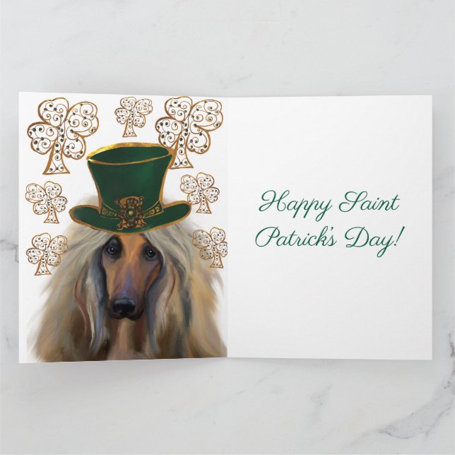 CARTÃO AFGHAN HOUND (Interior)