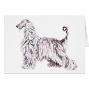 Cartão Afghan Hound Elegance