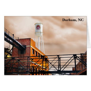 Cartão afortunado de Durham NC da torre da greve