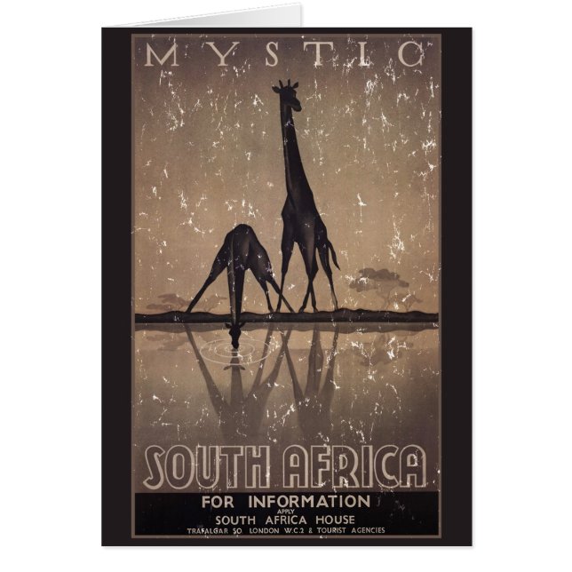 Cartão África do Sul - angustiada (Frente)