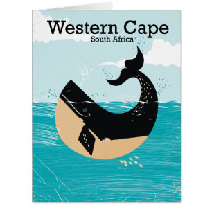 Cartão África do Sul do Cabo Ocidental