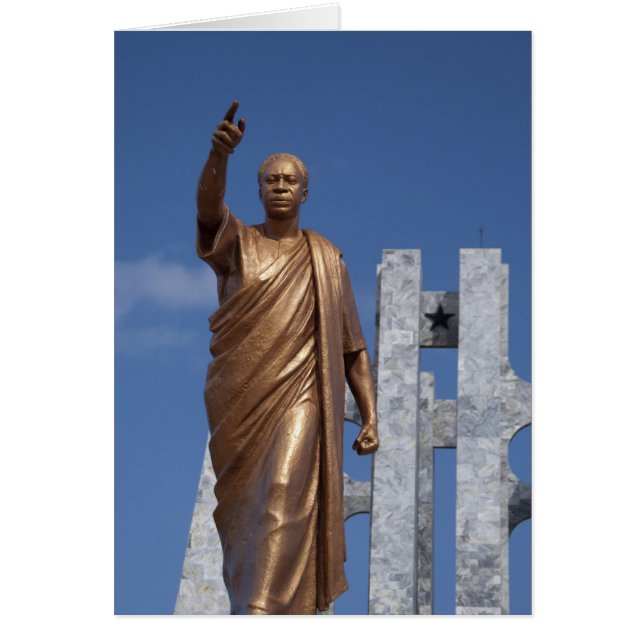 Cartão África, Gana, Acra. Nkrumah Mausoleum, final (Frente)