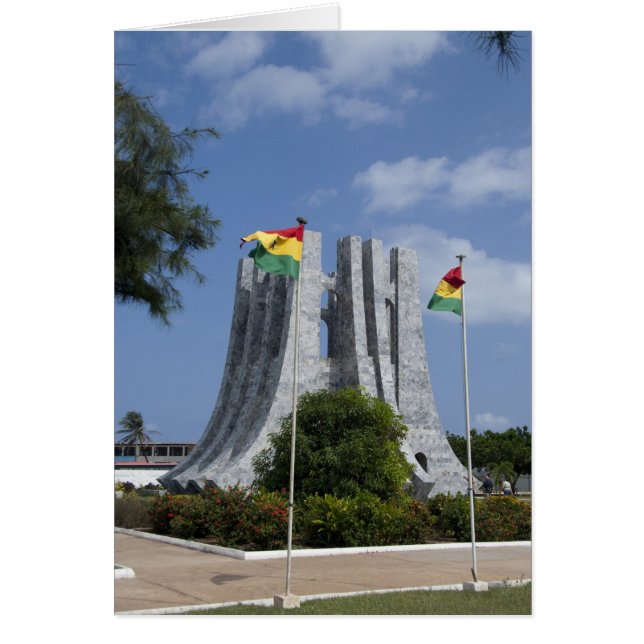 Cartão África, Gana, Acra. Nkrumah Mausoleum, final 3 (Frente)