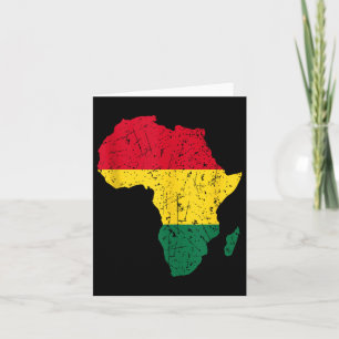 Cartão África - História Negra Africana - Americana, Mês 