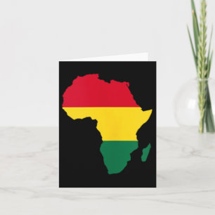 Cartão África - História Negra Africana - Americana, Mês