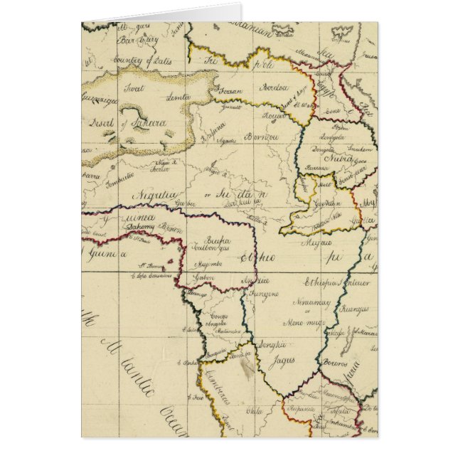 Cartão África, Mediterrâneo (Frente)