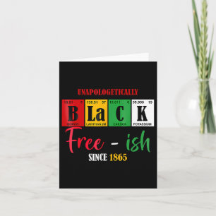 Cartão África Negra Indesculpavelmente Livre Desde 1865