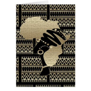 Cartão África no ouro