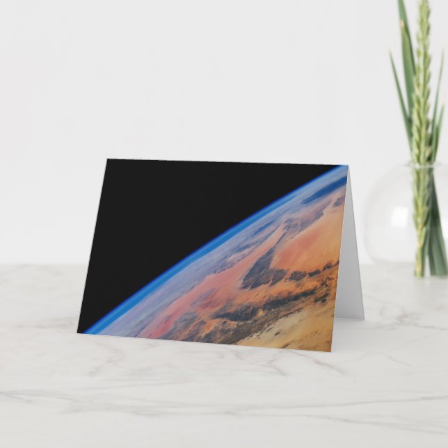 Cartão África norte E O Vasto Deserto Líbio. (Frente)